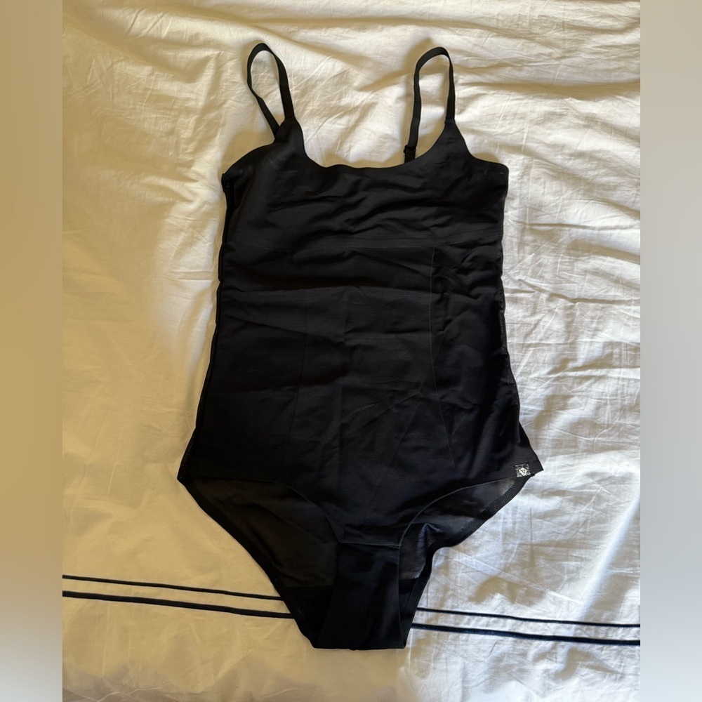 Anne Klein Black Bodysuit One Piece